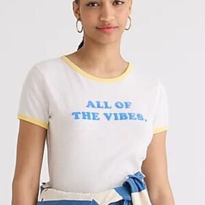 J. Crew "All of the Vibes" T-shirt